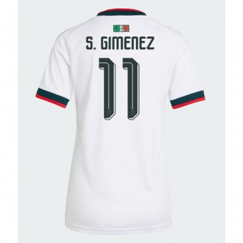 Billige Fotballdrakt Mexico Santiago Gimenez #11 Replika Bortedrakt Dame VM 2026 Kortermet